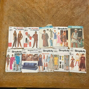Lot Of 10 Simplicity, It’s So Easy It’s Simplicity, Simplicity Home Decorating.